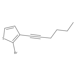 2-Bromo-3-hex-1-ynylthiophene Structure