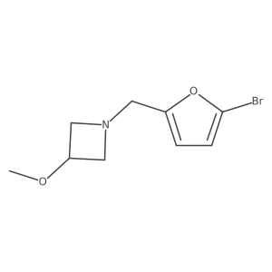 1-(5-Bromo-furan-2-ylmethyl)-3-methoxy-azetidine结构式