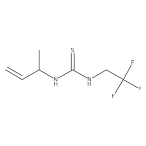 1-(But-3-en-2-yl)-3-(2,2,2-trifluoroethyl)thiourea结构式