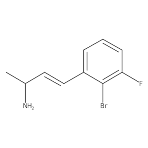4-(2-Bromo-3-fluorophenyl)but-3-en-2-amine结构式