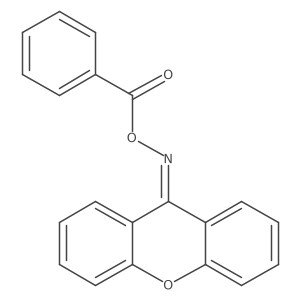 9H-Xanthen-9-one, O-benzoyloxime结构式