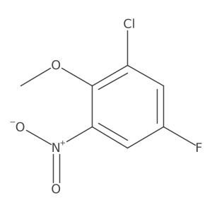 1-Chloro-5-fluoro-2-methoxy-3-nitrobenzene Structure