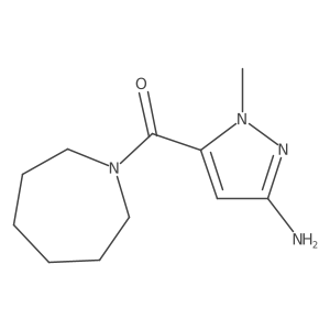 5-(azepane-1-carbonyl)-1-methyl-1H-pyrazol-3-amine结构式