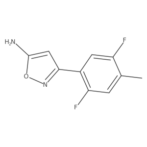 3-(2,5-Difluoro-4-methylphenyl)-1,2-oxazol-5-amine Structure