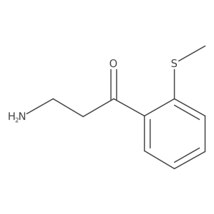 3-Amino-1-[2-(methylsulfanyl)phenyl]propan-1-one Structure