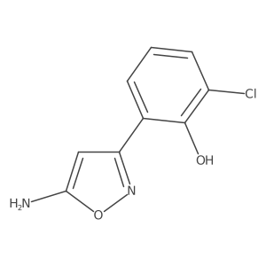 2-(5-Amino-1,2-oxazol-3-yl)-6-chlorophenol结构式