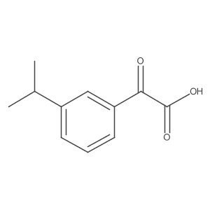 2-Oxo-2-[3-(propan-2-yl)phenyl]acetic acid Structure