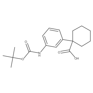 1-(3-{[(Tert-butoxy)carbonyl]amino}phenyl)cyclohexane-1-carboxylic acid Structure