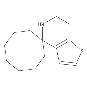 6',7'-dihydro-5'H-spiro[cyclooctane-1,4'-thieno[3,2-c]pyridine] Structure