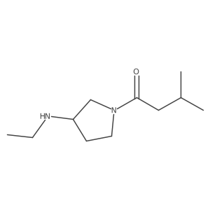 1-[3-(Ethylamino)pyrrolidin-1-yl]-3-methylbutan-1-one Structure