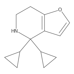 4,4-dicyclopropyl-4H,5H,6H,7H-furo[3,2-c]pyridine Structure