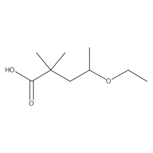 4-Ethoxy-2,2-dimethylpentanoic acid Structure