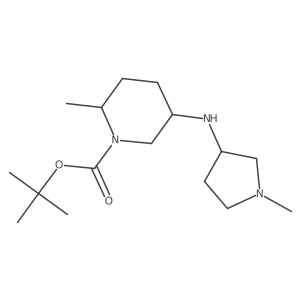 CC1CCC(NC2CCN(C)C2)CN1C(=O)OC(C)(C)C结构式