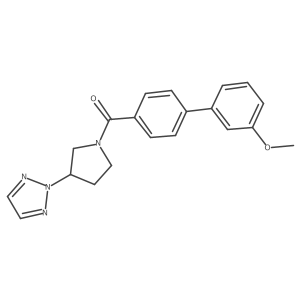 (3-(2H-1,2,3-triazol-2-yl)pyrrolidin-1-yl)(3'-methoxy-[1,1'-biphenyl]-4-yl)methanone Structure