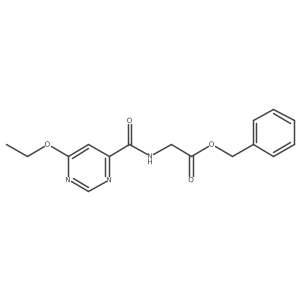 Benzyl 2-(6-ethoxypyrimidine-4-carboxamido)acetate结构式