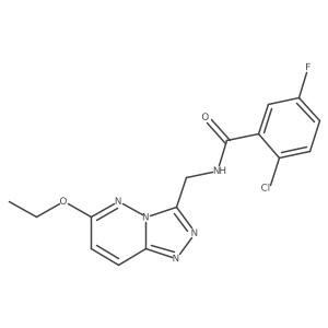 2-chloro-N-((6-ethoxy-[1,2,4]triazolo[4,3-b]pyridazin-3-yl)methyl)-5-fluorobenzamide Structure