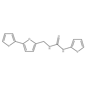 1-(Thiophen-2-yl)-3-((5-(thiophen-2-yl)furan-2-yl)methyl)urea Structure
