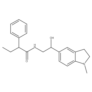 N-(2-hydroxy-2-(1-methylindolin-5-yl)ethyl)-2-phenylbutanamide结构式