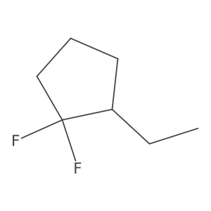 2-Ethyl-1,1-difluorocyclopentane Structure