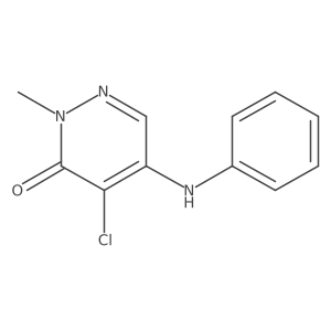4-Chloro-2-methyl-5-(phenylamino)pyridazin-3(2H)-one结构式