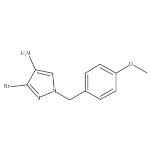 3-Bromo-1-(4-methoxybenzyl)-1H-pyrazol-4-amine结构式