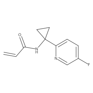 N-[1-(5-fluoropyridin-2-yl)cyclopropyl]prop-2-enamide Structure