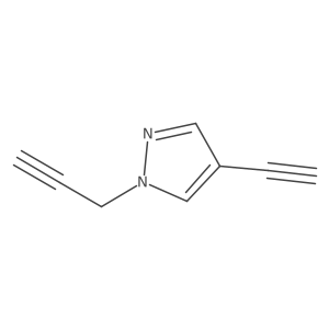 4-ethynyl-1-(prop-2-yn-1-yl)-1H-pyrazole Structure