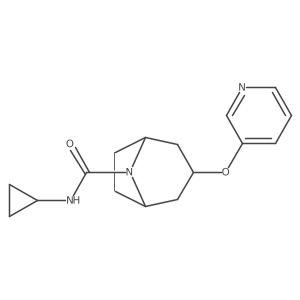 (1R,5S)-N-cyclopropyl-3-(pyridin-3-yloxy)-8-azabicyclo[3.2.1]octane-8-carboxamide Structure