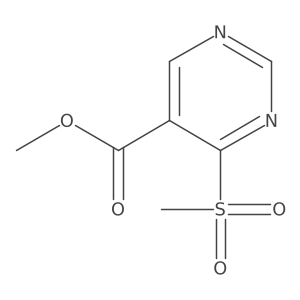Methyl 4-(methylsulfonyl)pyrimidine-5-carboxylate Structure