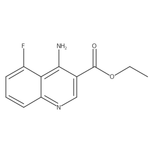 Ethyl 4-amino-5-fluoroquinoline-3-carboxylate Structure
