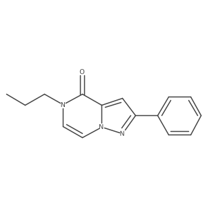 2-phenyl-5-propyl-4H,5H-pyrazolo[1,5-a]pyrazin-4-one结构式