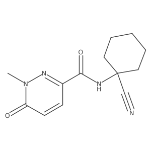 n-(1-Cyanocyclohexyl)-1-methyl-6-oxo-1,6-dihydropyridazine-3-carboxamide结构式