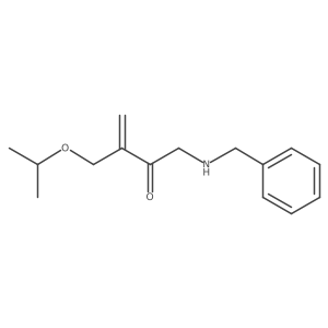 1-(Benzylamino)-3-[(propan-2-yloxy)methyl]but-3-en-2-one Structure