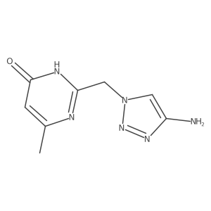 2-[(4-amino-1H-1,2,3-triazol-1-yl)methyl]-6-methyl-3,4-dihydropyrimidin-4-one Structure