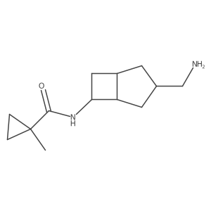 N-[3-(aminomethyl)bicyclo[3.2.0]heptan-6-yl]-1-methylcyclopropane-1-carboxamide Structure