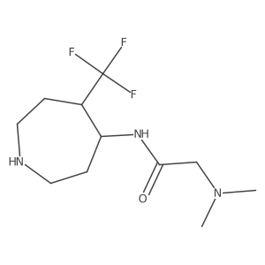 2-(dimethylamino)-N-[5-(trifluoromethyl)azepan-4-yl]acetamide结构式