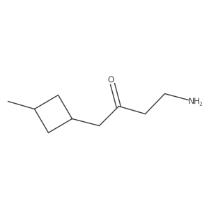 4-Amino-1-(3-methylcyclobutyl)butan-2-one结构式