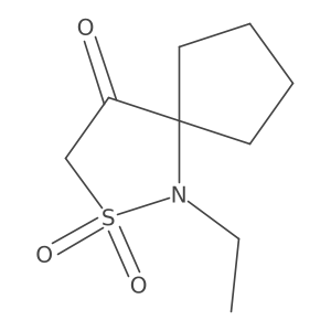1-Ethyl-2lambda6-thia-1-azaspiro[4.4]nonane-2,2,4-trione Structure