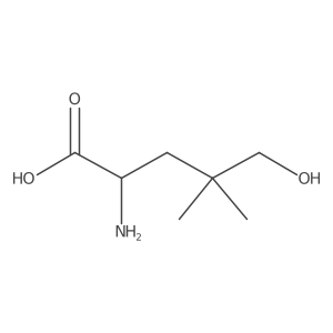 (2R)-2-amino-5-hydroxy-4,4-dimethylpentanoic acid结构式