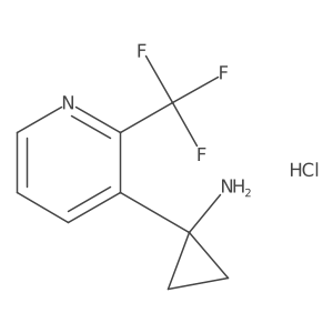 1-[2-(Trifluoromethyl)-3-pyridyl]cyclopropanamine hydrochloride结构式