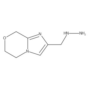 2-(Hydrazinylmethyl)-5,6-dihydro-8H-imidazo[2,1-c][1,4]oxazine Structure