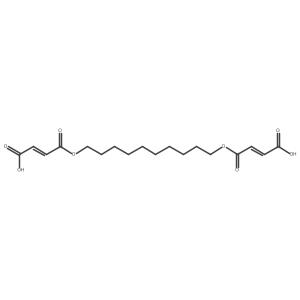4-({10-[(3-Carboxyacryloyl)oxy]decyl}oxy)-4-oxobut-2-enoic acid结构式