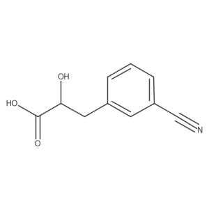 3-(3-Cyanophenyl)-2-hydroxypropanoic acid结构式