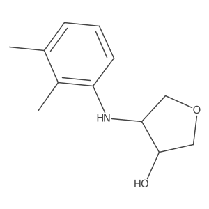 (3S,4R)-4-[(2,3-dimethylphenyl)amino]oxolan-3-ol Structure
