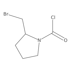 (2S)-2-(bromomethyl)pyrrolidine-1-carbonyl chloride Structure