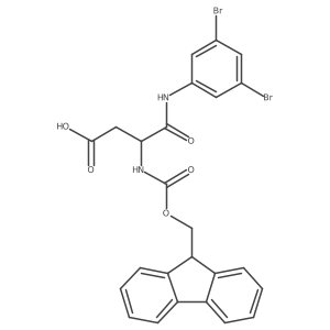 3-[(3,5-dibromophenyl)carbamoyl]-3-({[(9H-fluoren-9-yl)methoxy]carbonyl}amino)propanoic acid Structure