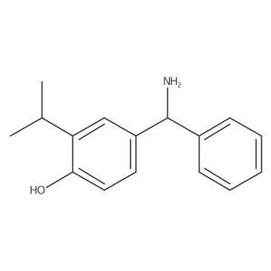 4-[Amino(phenyl)methyl]-2-(propan-2-yl)phenol结构式