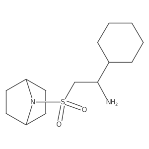 2-{7-Azabicyclo[2.2.1]heptane-7-sulfonyl}-1-cyclohexylethan-1-amine结构式