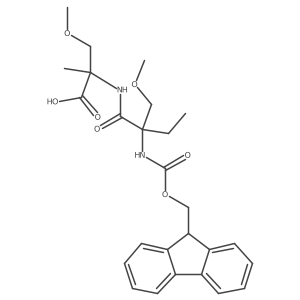 2-[2-({[(9H-fluoren-9-yl)methoxy]carbonyl}amino)-2-(methoxymethyl)butanamido]-3-methoxy-2-methylpropanoic acid结构式