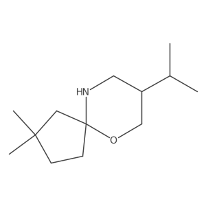 2,2-Dimethyl-8-(propan-2-yl)-6-oxa-10-azaspiro[4.5]decane Structure